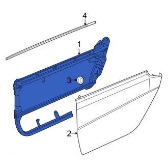 New OEM Genuine Smart Car, Front Right Door Reinforcement Bar - Part # 4517210200