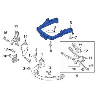 New OEM Genuine Smart Car, Rear Suspension Subframe Crossmember - Part # 4513500008