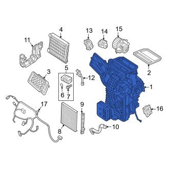 New OEM Genuine Smart Car, Heater Core Case - Part # 4538305801