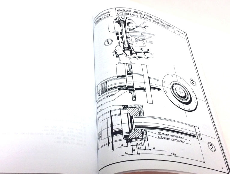 New Lamborghini Urraco 2.4 Service Workshop Manual – Italian Language