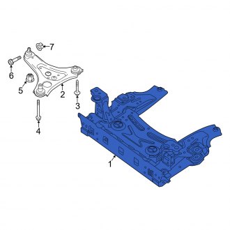 New OEM Genuine Smart Car, Front Suspension Subframe Crossmember - Part # 4533307500