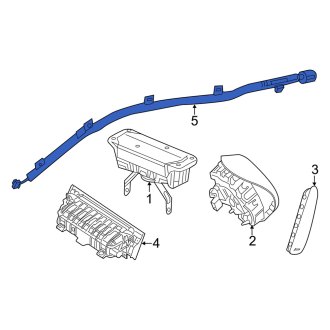 New OEM Genuine Smart Car, Left Curtain Air Bag - Part # 4538601301