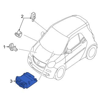 New OEM Genuine Smart Car, Air Bag Control Module - Part # 4539019000