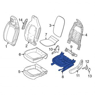 New OEM Genuine Smart Car, Front Right Seat Frame - Part # 9106703