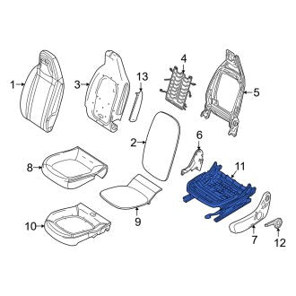 New OEM Genuine Smart Car, Front Left Seat Track - Part # 9101504