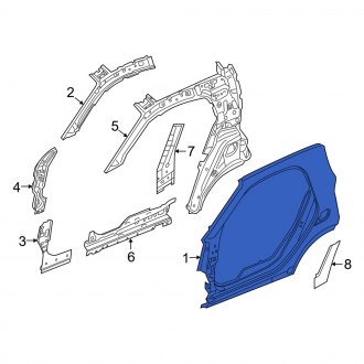 New OEM Genuine Smart Car, Left Uniside - Part # 4536304504