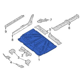 New OEM Genuine Smart Car, Front Floor Pan - Part # 4536166300