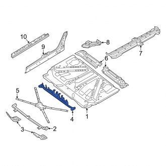 New OEM Genuine Smart Car, Rear Forward Floor Pan Crossmember - Part # 4536105001