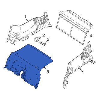 New OEM Genuine Smart Car, Rear Floor Carpet - Part # 4536806305