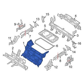 New OEM Genuine Smart Car, Rear Floor Pan - Part # 4536106801