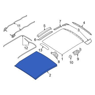 New OEM Genuine Smart Car, Headliner - Part # 4537700200