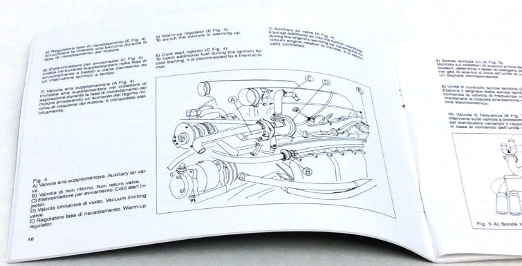 Reprinted Lamborghini Countach 5000 QV USA Version Owners Handbook Manual