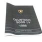 New 1986 Lamborghini Countach 5000 QV Parts & Illustrations Catalogue