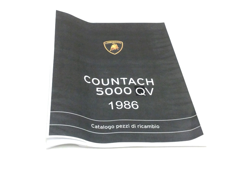 New 1986 Lamborghini Countach 5000 QV Parts & Illustrations Catalogue