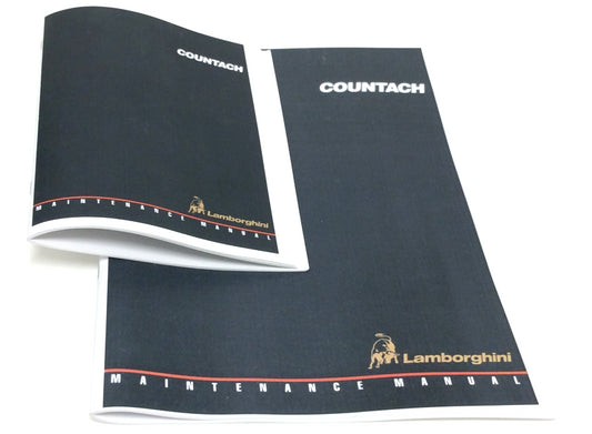 New 1989 Lamborghini Countach 25th Anniversary Maintenance Repair Manual