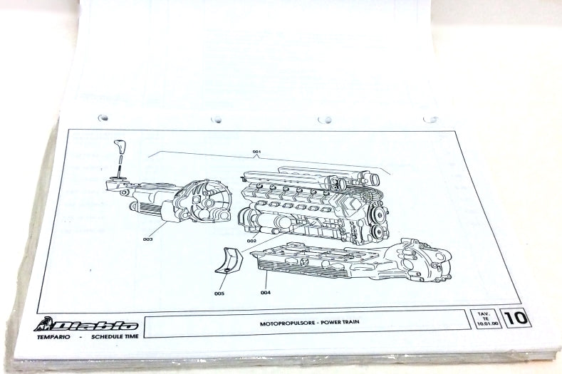 New Factory 1991-1999 Lamborghini Diablo Service Time & Hours Labour Guide Catalogue