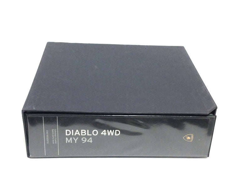 New OEM 1994 Lamborghini Diablo  VT Parts & Illustrations Catalogue