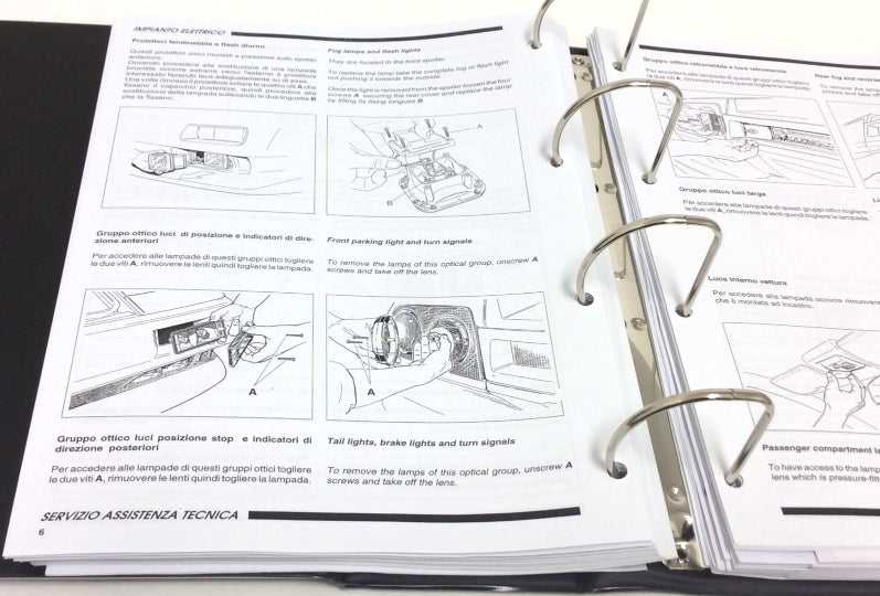 New OEM 1993-1994 Lamborghini Diablo 2WD -  VT Workshop Repair & Illustrations Catalogue 901325713