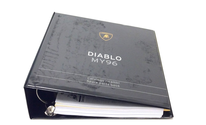 New OEM 1996 Lamborghini Diablo Parts & Illustrations Catalogue
