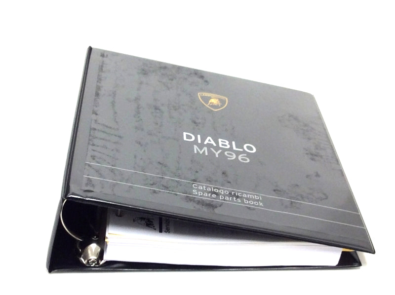 New OEM 1996 Lamborghini Diablo Parts & Illustrations Catalogue