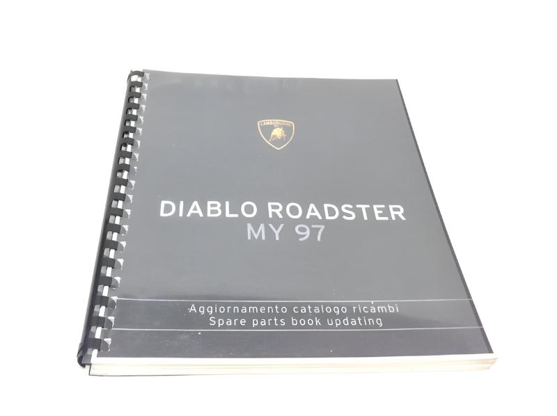 Lamborghini Diablo Roadster MY 1997 Spare Parts Catalog (Spiral Bound Reprint) - 901325729-RP