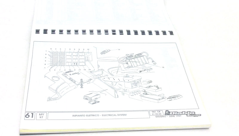 Lamborghini Diablo Roadster MY 1997 Spare Parts Catalog (Spiral Bound Reprint) - 901325729-RP