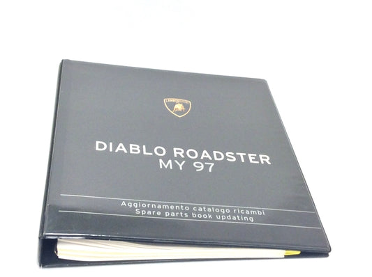 New OEM 1997 Lamborghini Diablo Roadster Parts & Illustrations Catalogue