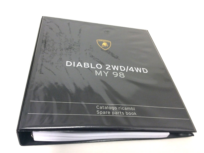 New OEM 1998 Lamborghini Diablo 2WD - VT Parts & Illustrations Catalogue