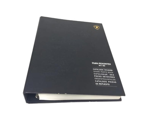 Lamborghini Diablo Roadster MY 1999 Spare Parts Catalog (Black Binder) - 901325745