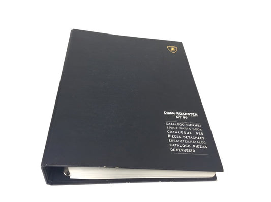 New OEM 1999 Lamborghini Diablo Roadster Parts & Illustrations Catalogue