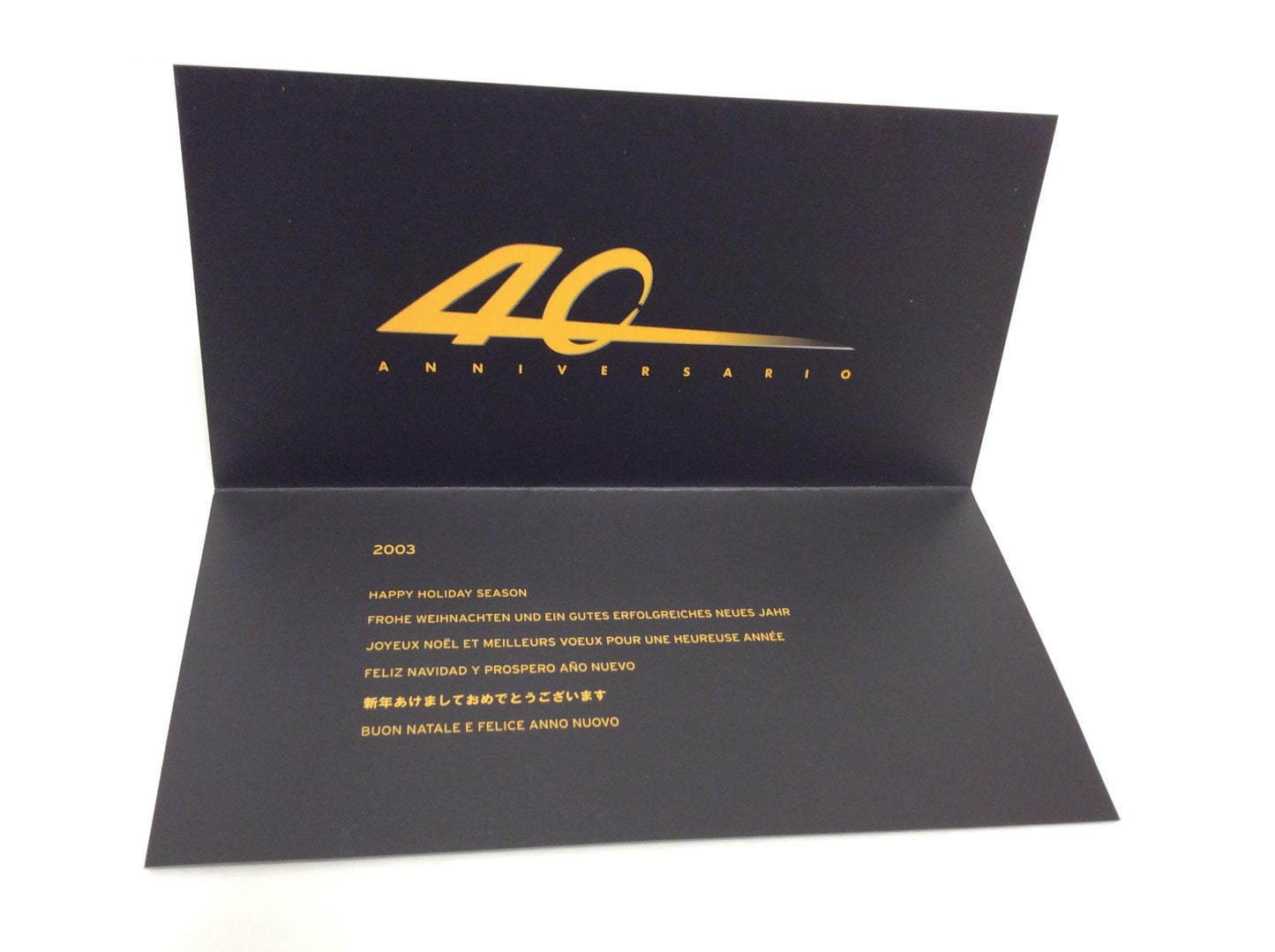 New OEM 2003 Lamborghini Xmas Card Envelope Pouch Publication Brochure
