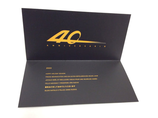 New OEM 2003 Lamborghini Xmas Card Envelope Pouch Publication Brochure