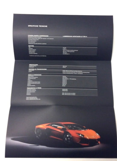 New OEM 2011 Lamborghini Aventador LP 700-4 New Car Release Press Flyer Publication Brochure Italian