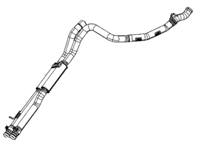 Muffler Exhaust Includes Isolators And Front Clamps