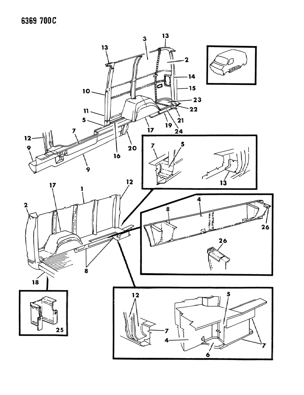 Reinforcement, Side Rear Corner Panel Rear Bumper Mounting, Right