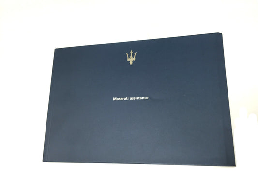 New OEM 1999 Maserati Factory Dealer Warranty Assistance Handbook Manual 920000313
