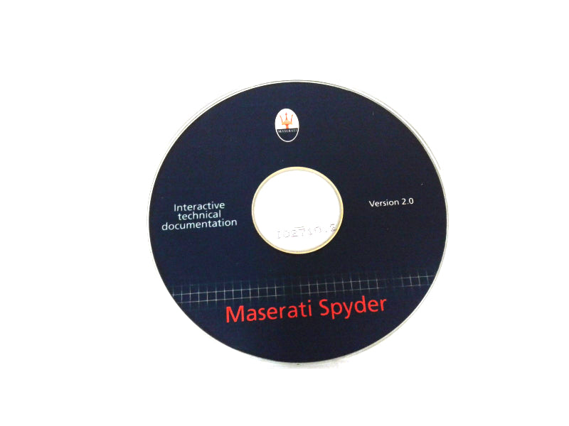 Genuine Maserati Spyder Interactive Technical Repair CD 2001 English