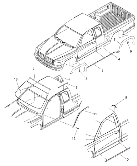 Molding Roof Joint