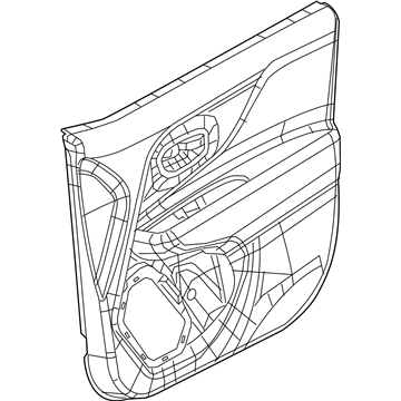 New Fits Chrysler Panel-Front Door Trim - Part # 6NQ02U00AA