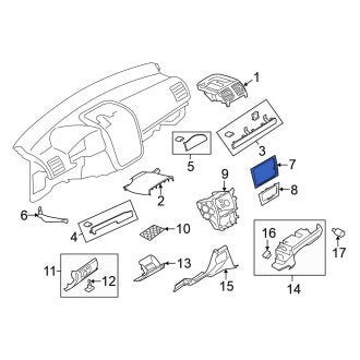 New OEM Genuine Volkswagen, Right Instrument Panel Trim Panel - Part # 1K5819448