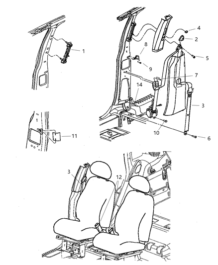 Seat Belt Front Inner