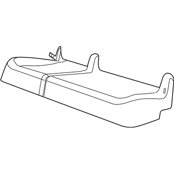 Cover And Foam Rear Seat Cushion