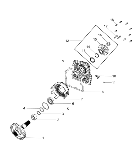 New 2008-2012 Fits Chrysler 3500, 4500, 5500 Spacer - Part # 68025950AA