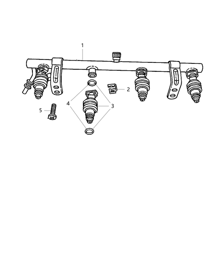 New 2005-2010 Fits Chrysler Neon Rail-Fuel - Part # 5014312AC