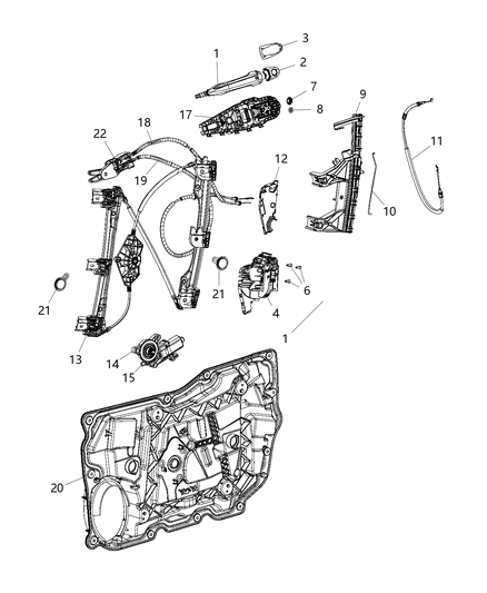 Motor Window Regulator 2 Pin