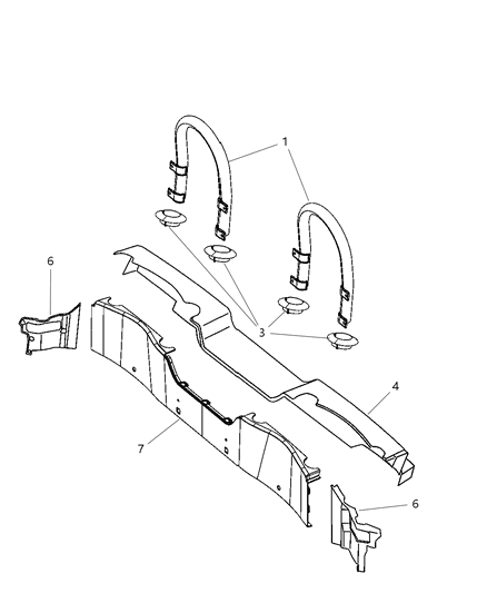 Panel Rear Crossmember