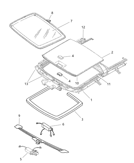 Control Unit Sunroof