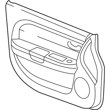 New 2009-2010 Fits Chrysler Sebring Panel-Front Door Trim - Part # 1GH611DVAA