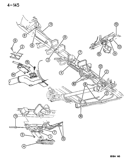 Cable, Rear Parking Brake