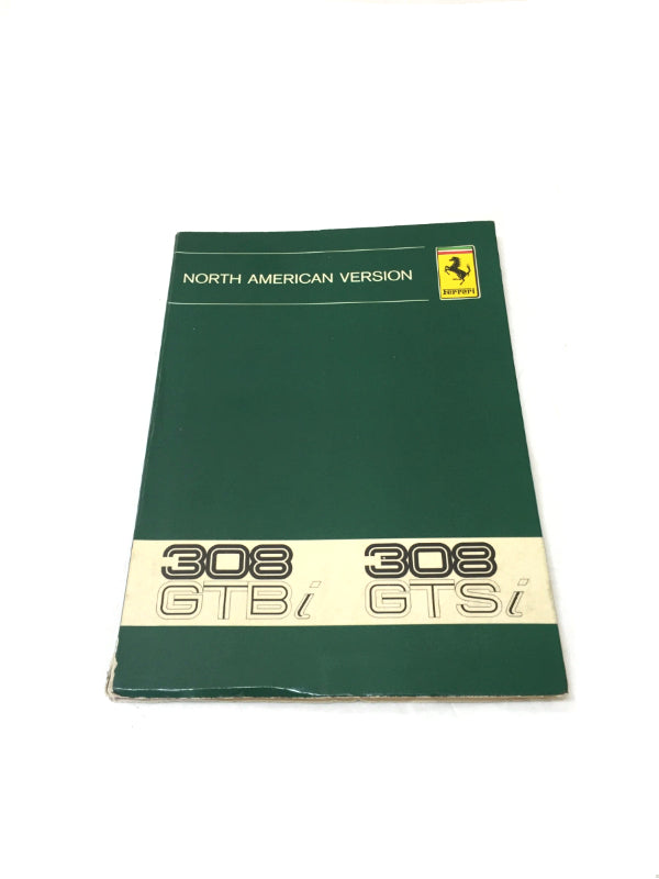 OEM 1980 Ferrari 308 GTBi/S Owners Handbook Manual Cat. 186/80